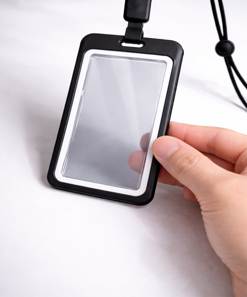 Porte badge transparent